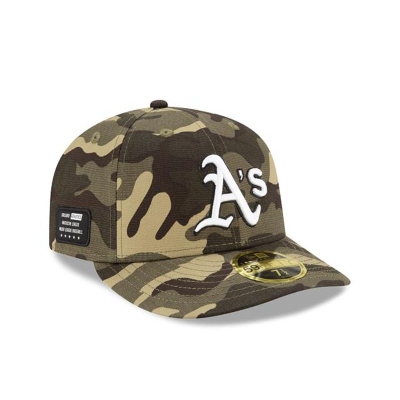 Oakland Athletics Gorra | New Era MLB Armed Forces Weekend Low Profile 59fifty Fitted Cap Mexico - Verdes